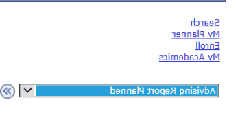 View Advising Report Planned button