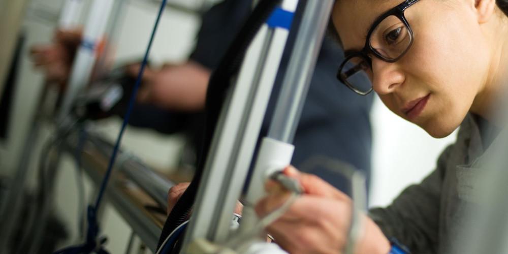 student conducting research in a lab